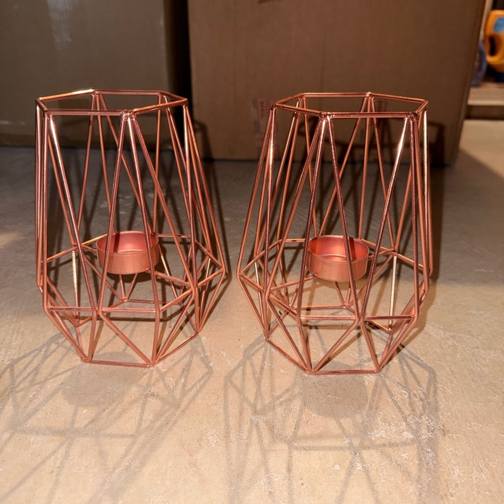 Geometric Candle Holders